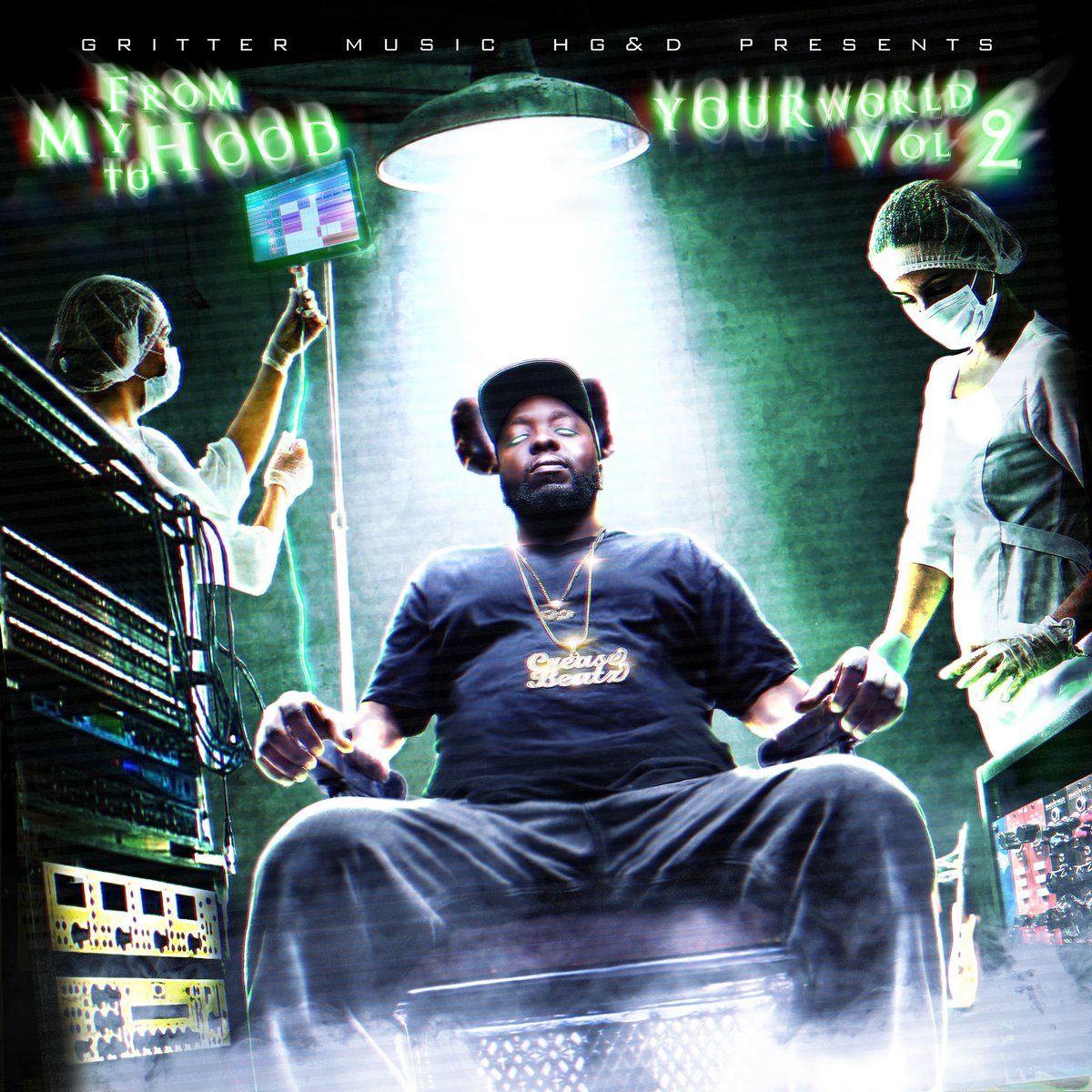 CreaseBeats - FOR PRINT - From My Hood to your world Vol 2 - FRONT (updated)