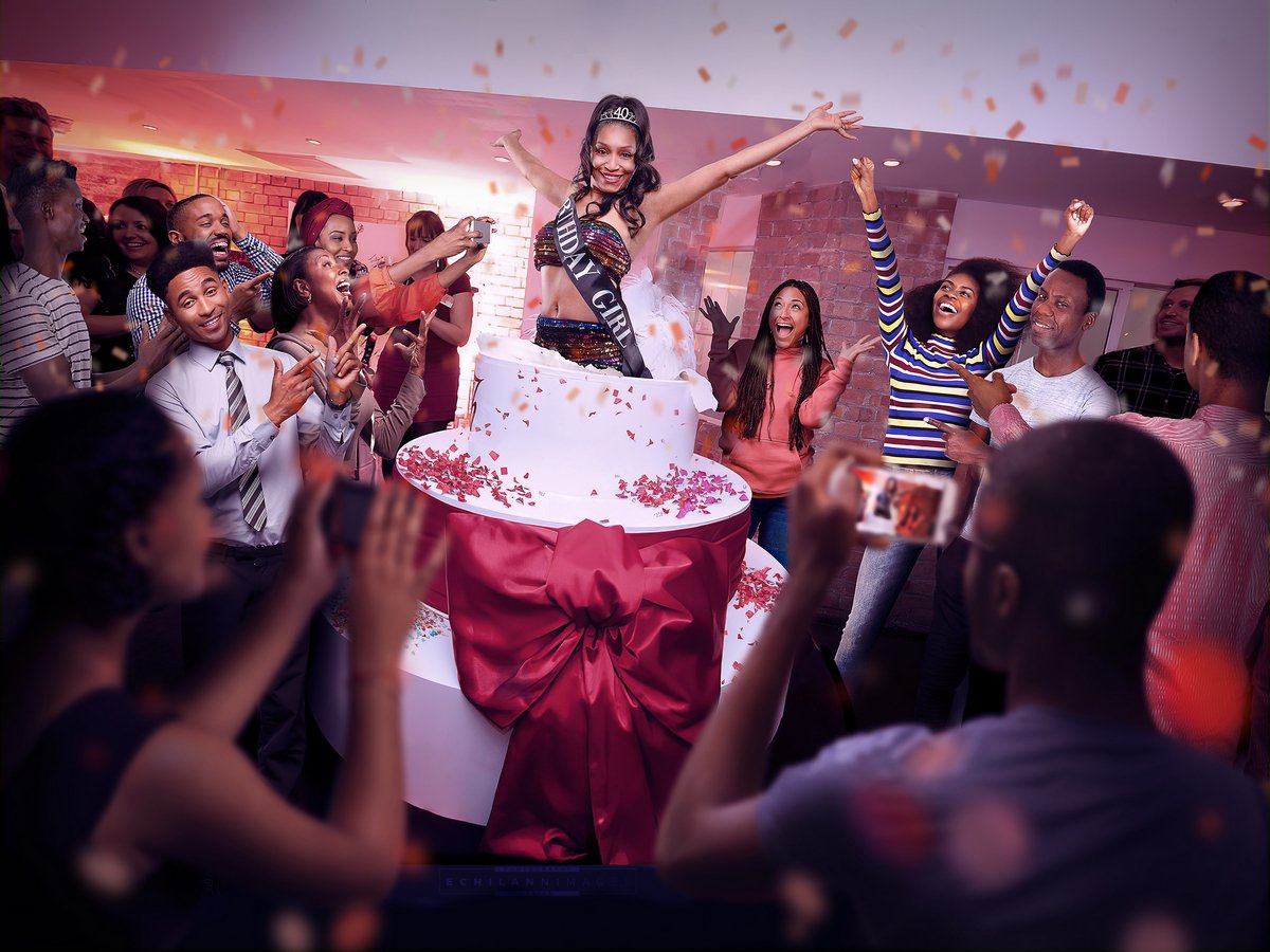 T - Bday Girl Jump Out Of Cake